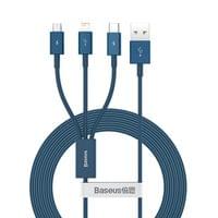 Кабел Baseus Superior 3 в 1 USB-А към Lightning, micro USB и USB-С 3,5 A... - 9