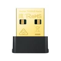 Безжичен USB nano адаптер TP-Link Archer T600UB Nano AC600 - 5