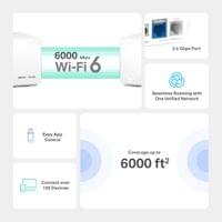 Безжична Wi-Fi 6 Mesh система Mercusys Halo H90X(2-pack) AX6000 - 2
