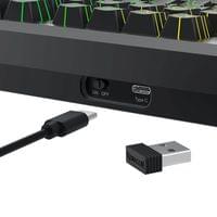 Bluetooth и безжична механична геймърска клавиатура Redragon Uranus 87... - 4