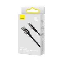 Кабел Baseus Tungsten Gold 100W USB-A към USB-C 2м CAWJ000101 - черен - 3
