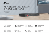 10-портов гигабитен настолен комутатор TP-Link TL-SG1210PP с 6-порта... - 4