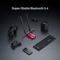 Безжичен Wi-Fi 7 Bluetooth 5.4 PCIe Адаптер Mercusys... - 3