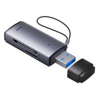 Четец на карти Baseus Lite Series адаптер SD / TF USB WKQX060013 сив - 4