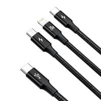 Кабел Baseus Superior 3 в 1 USB-C към Lightning, microUSB и USB-C, 1.5м... - 1