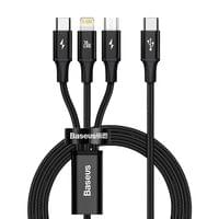Кабел Baseus Superior 3 в 1 USB-C към Lightning, microUSB и USB-C, 1.5м... - 5