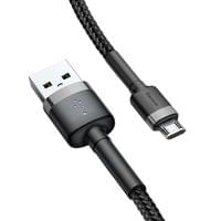 Кабел Baseus Cafule USB-A към Micro USB QC3.0 2.4A 1м CAMKLF-BG1 -... - 2
