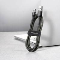 Кабел Baseus Cafule USB-A към Micro USB QC3.0 2.4A 1м CAMKLF-BG1 -... - 4