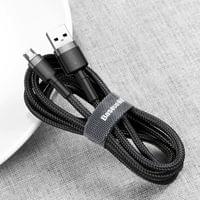 Кабел Baseus Cafule USB-A към Micro USB QC3.0 2.4A 1м CAMKLF-BG1 -... - 6