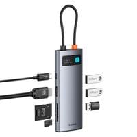 USB хъб Baseus Metal Gleam B00030708811-01 7-в-1 USB-C... - 3