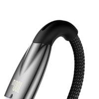 Кабел Baseus Glimmer Series USB-A - USB-C 100W 480Mbps 2м CADH000501 -... - 6