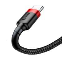 Кабел Baseus Cafule USB към Type-C 3A, 1 м CATKLF-B91 - черен - 1