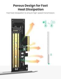 Адаптер за разширителна карта Ugreen PCIe 3.0 x4 към SSD M.2 M-Key / M.2... - 3