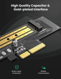 Адаптер за разширителна карта Ugreen PCIe 3.0 x4 към SSD M.2 M-Key / M.2... - 4