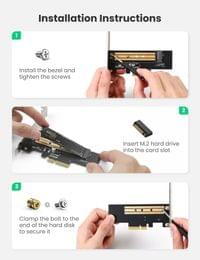 Адаптер за разширителна карта Ugreen PCIe 3.0 x4 към SSD M.2 M-Key / M.2... - 5