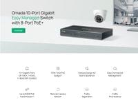 10-портов Gigabit Easy Managed комутатор TP-Link Omada ES210GP с... - 3