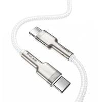 Кабел Baseus Cafule Series Type-C към Type-C, 100W, 2м, бял - 1