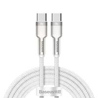 Кабел Baseus Cafule Series Type-C към Type-C, 100W, 2м, бял - 3