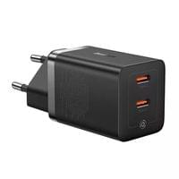 Зарядно устройство Baseus GaN5 Pro 2xUSB-C 40W CCGP180101 - черно - 1
