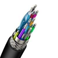 Кабел Baseus CAKGQ-C01 2x HDMI 2.0 4K 60Hz Cable, 3D, HDR, 18Gbps, 3м -... - 3