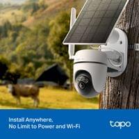Комплект за охранителна камера със слънчева енергия, Pan/Tilt 4G LTE... - 2