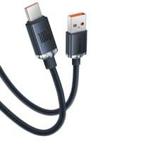 Кабел Baseus CAJY000401 Crystal Shine USB Type A към USB Type C 100W... - 2