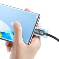 Кабел Baseus CAJY000401 Crystal Shine USB Type A към USB Type C 100W... - 6