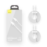 Кабел Baseus TZCATLZJ-02 USB-C към Lightning за бързо зареждане 2 броя,... - 7
