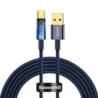 Кабел Baseus CATS000303 USB към USB Type C 100W 2м - син - 1