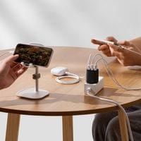 Зарядно устройство Baseus Compact CCXJ020101 с USB троен порт 17W черно - 3