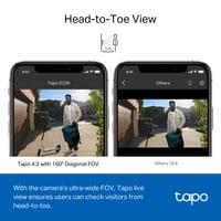 Интелигентен видео звънец с батерии TP-Link Tapo D230S1 - 2