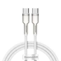 Кабел Baseus Cafule Series Type-C към Type-C, 100W, 1м, бял CATJK-C02 - 3