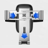 Стойка за телефон Baseus SUYL-J01 Metal Age Gravity Mount за CD слот черен - 4