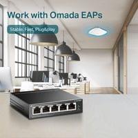 5-портов гигабитов настолен комутатор с 4-порта PoE+ 2 TL-SG1005P - 2