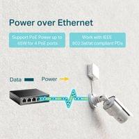 5-портов гигабитов настолен комутатор с 4-порта PoE+ 2 TL-SG1005P - 7