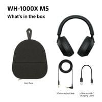 Слушалки с шумопотискане Sony WH-1000XM5 WH1000XM5SAB.CE7 - черни - 4