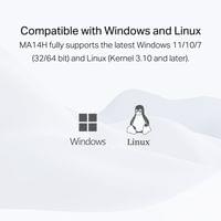 Безжичен USB адаптер с високо усилване Wi-Fi 6 Mercusys... - 6