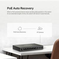 12-портов гигабитов настолен комутатор с 8 PoE+ порта Mercusys MS112GMP - 7 12-портов гигабитов настолен комутатор с 8 PoE+ порта Mercusys MS112GMP - 7