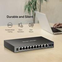 12-портов гигабитов настолен комутатор с 8 PoE+ порта Mercusys MS112GMP - 9 12-портов гигабитов настолен комутатор с 8 PoE+ порта Mercusys MS112GMP - 9