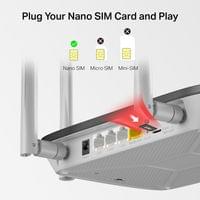 Безжичен рутер Mercusys MB135-4G AC1200 Dual Band 4G LTE - 3
