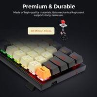 Клавиатура Redragon Ryze K633CGO-RGB_RD RGB с червени суичове - 6 Клавиатура Redragon Ryze K633CGO-RGB_RD RGB с червени суичове - 6