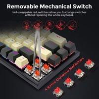 Клавиатура Redragon Ryze K633CGO-RGB_RD RGB с червени суичове - 7 Клавиатура Redragon Ryze K633CGO-RGB_RD RGB с червени суичове - 7