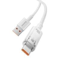 Кабел Baseus Explorer USB към USB-C 100W 2м CATS010502 - бял - 3