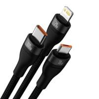 Кабел Baseus Flash Series II USB Type C / USB Type A - USB Type C /... - 1