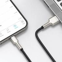 Кабел Baseus Cafule Metal Series USB-A към Lightning, 2м CALJK-B01 - 5
