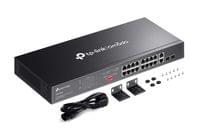 18-портов гигабитен неуправляем комутатор TP-Link Omada DS1018GMP с... - 4