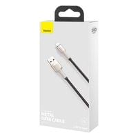 Кабел Baseus Cafule Metal Series USB-A към Lightning, 1м CALJK-A01 - 7
