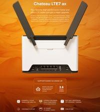 Рутер MikroTik Chateau LTE7 ax S53UG+5HaxD2HaxD-TC&amp;amp;R11e-LTE7 - 1