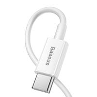 Кабел Baseus Superior USB Type C към Lightning 20W 2м CATLYS-C02 - бял - 2