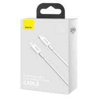 Кабел Baseus Superior USB Type C към Lightning 20W 2м CATLYS-C02 - бял - 6